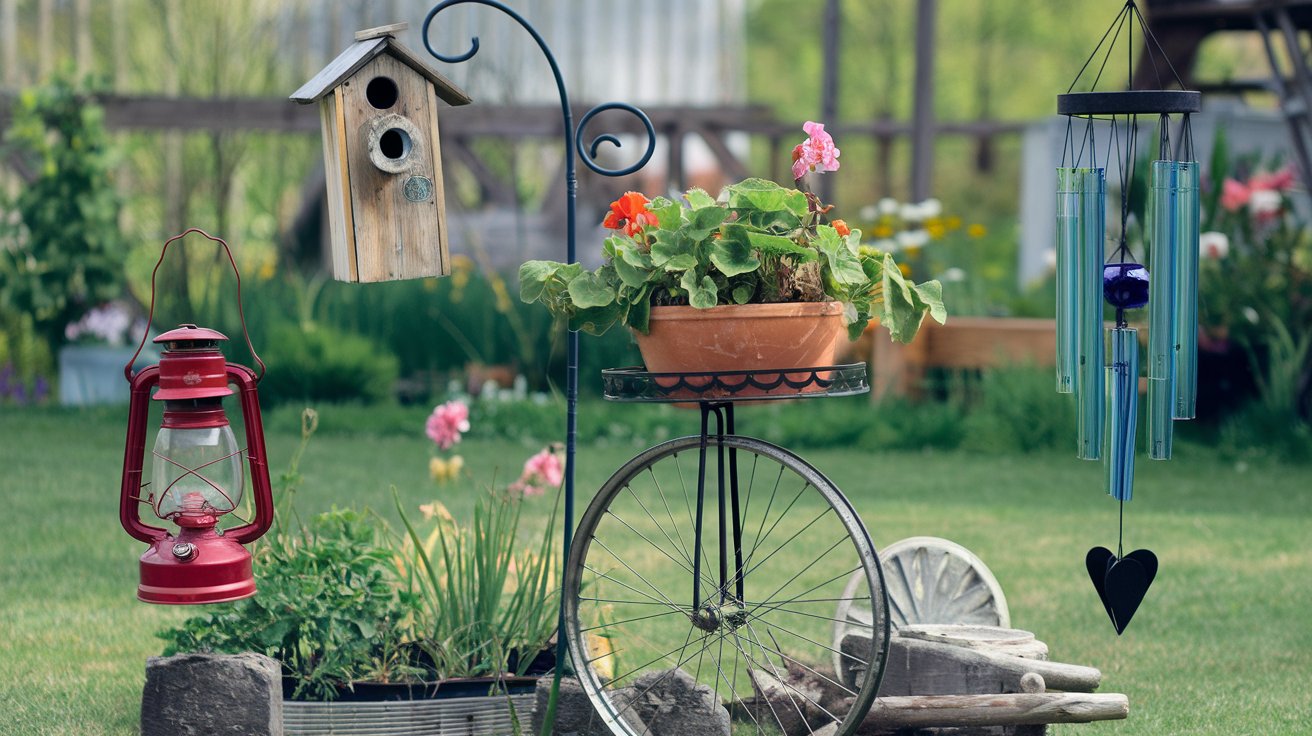 DIY Garden Decor Using Recycled Materials