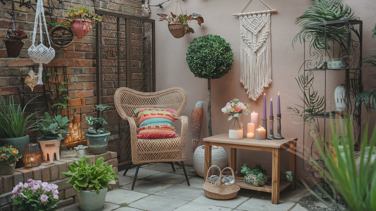 Boho garden decor ideas for small patios