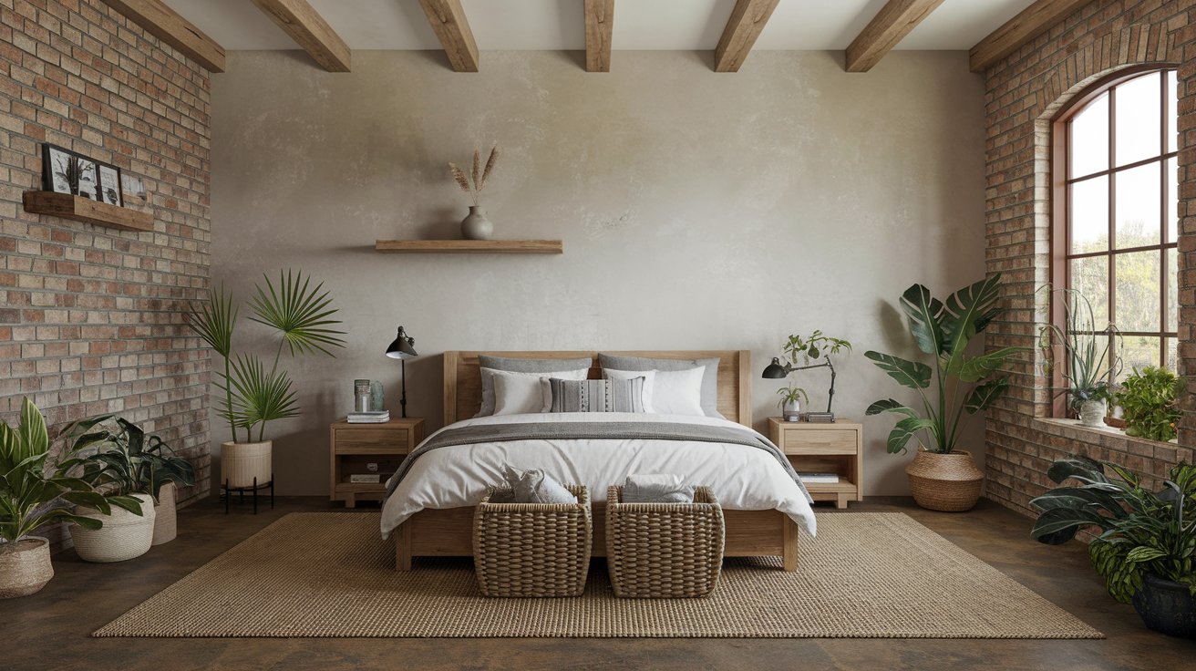 Rustic Bedroom Decor Ideas with Natural Materials