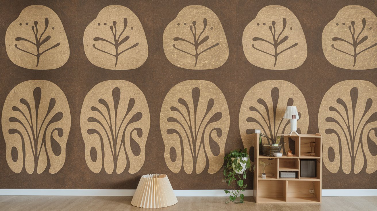 Decorative Wallpaper Brown